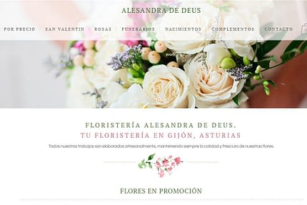Diseño de página web en gijón tu floristería en gijón